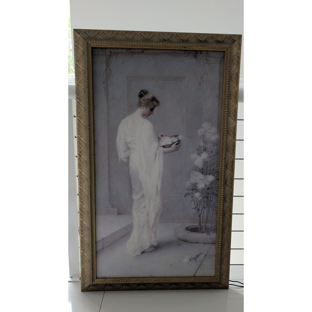 Large Print 'Divinely Fair' Henry Thomas Schafer Print Framed 45 x 27
